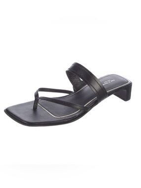 Rag & Bone Colt Mid-Heel Square-Toe Slide Sandals Size 36